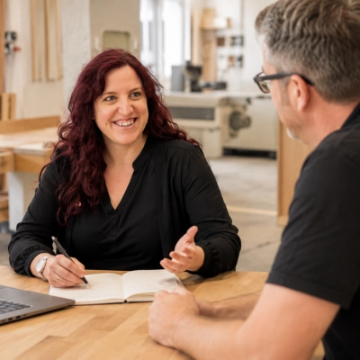 Briefing und Coaching im Live-Moment